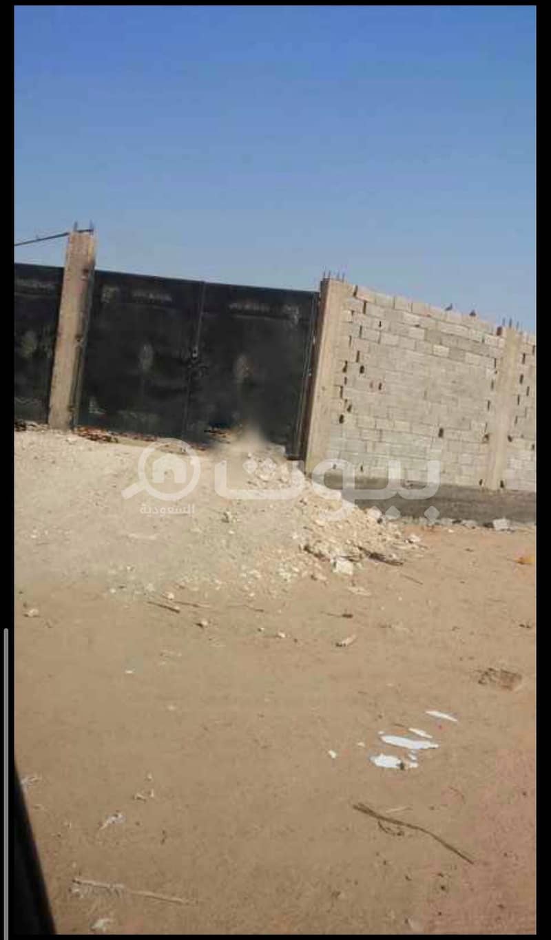 Fenced land for sale in Al Sheraa, North of Jeddah