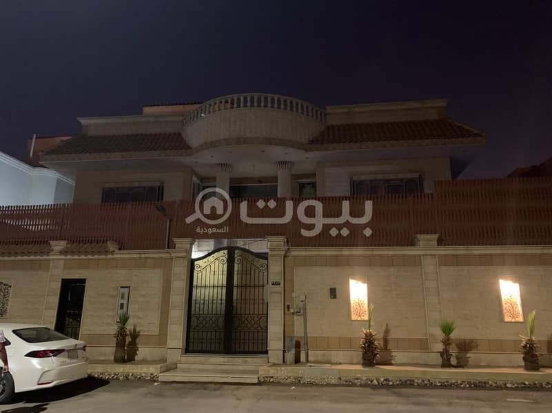 Villa with internal staircase for sale in Ghirnatah district, east of Riyadh