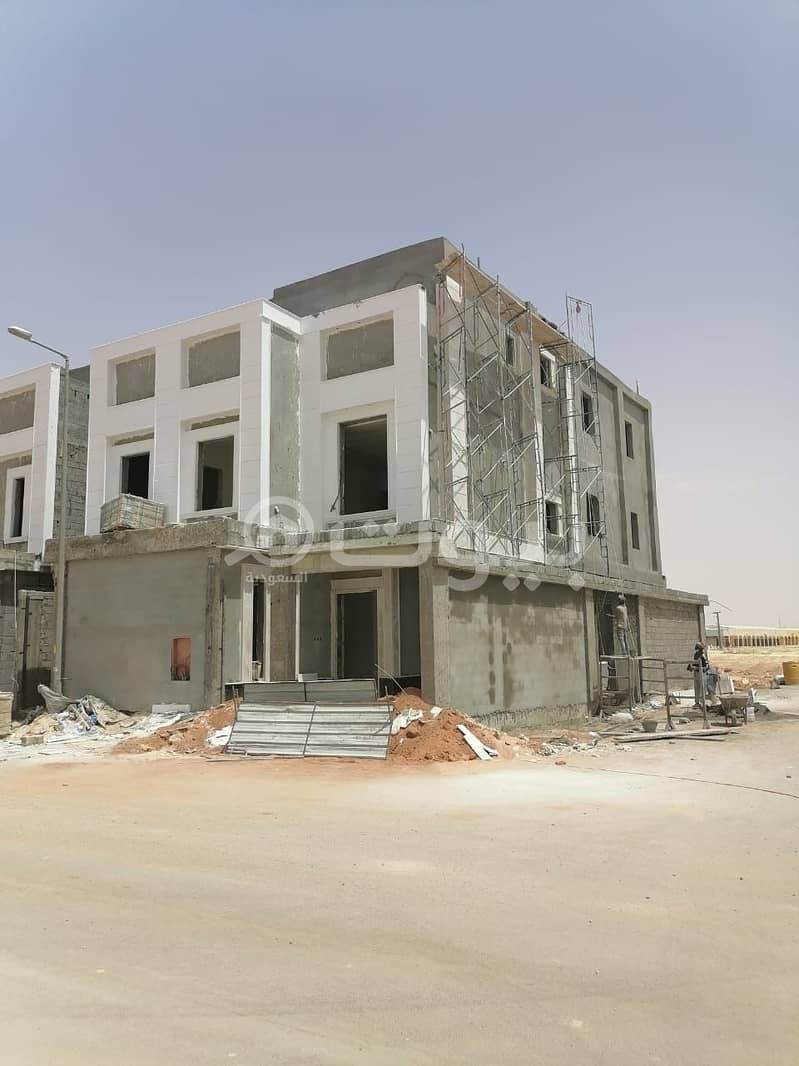 Corner villa with 2 apartments for sale in Al Rimal, East of Riyadh