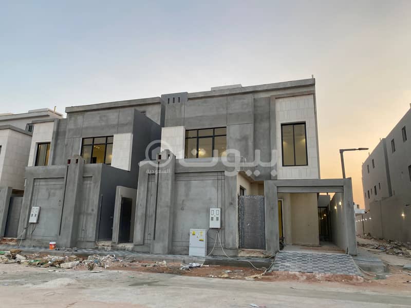 Corner villa for sale in Al-Rimal Tanal scheme, east Riyadh