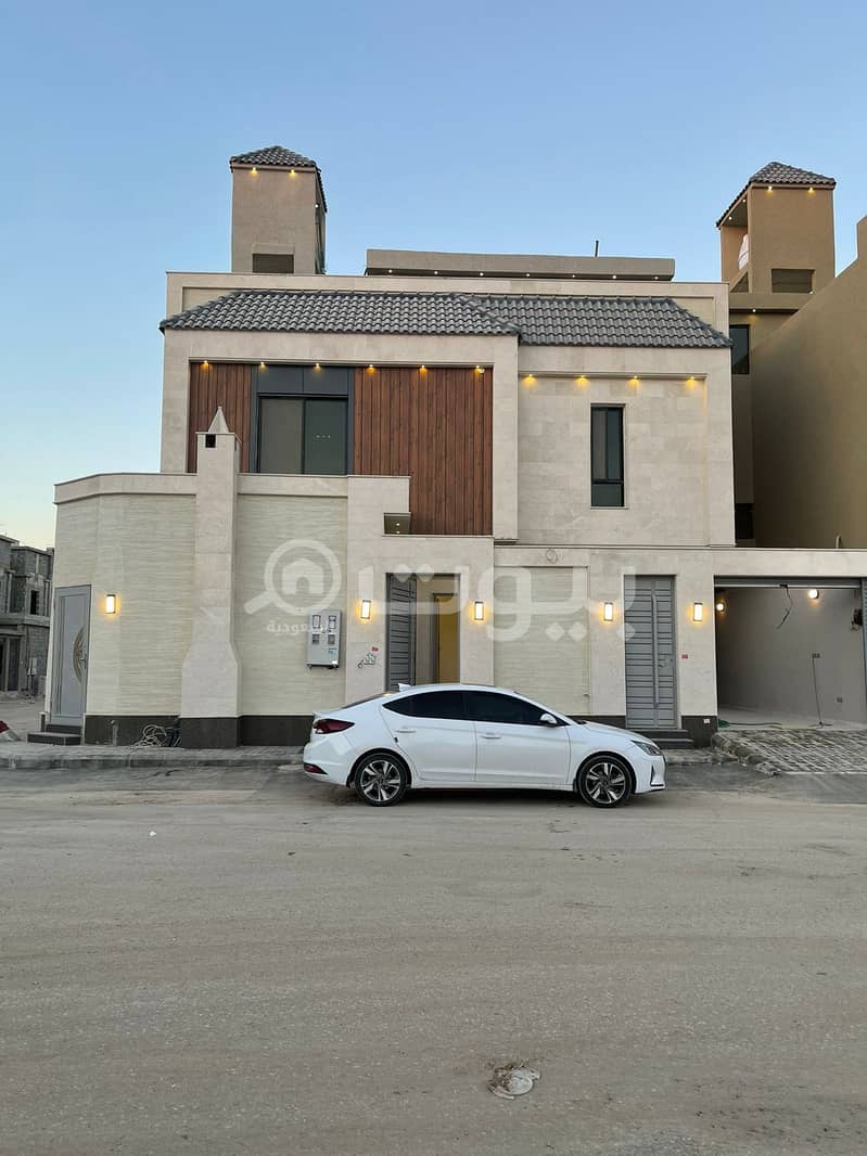 Modern Villa | with staircase for sale in Al Mousa District, West of Riyadh