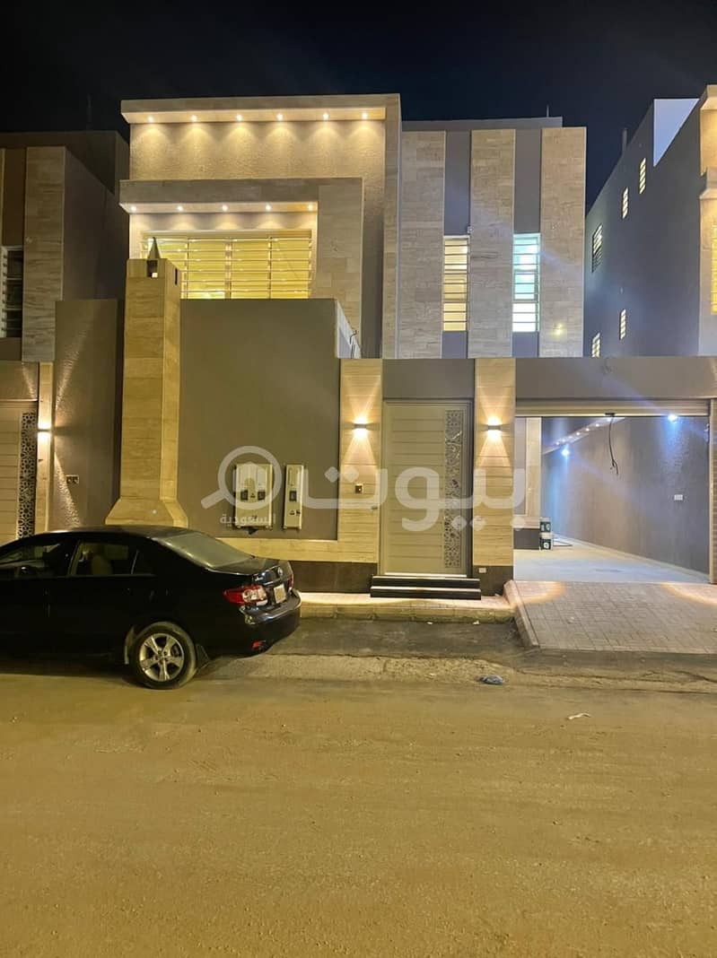Villa with internal stairs with two apartments for sale in Al Mousa district tuwaiq, Riyadh