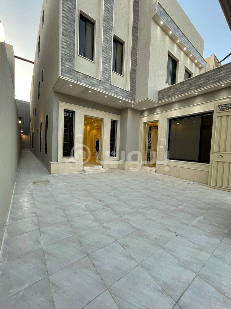 Villa with internal stairs with 2 apartments in Al Mousa, Tuwaiq, West Riyadh