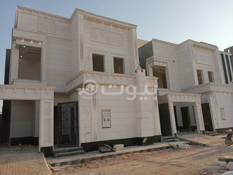 Villa with internal stairs and two apartments for sale in Al Rimal neighborhood, east of Riyadh