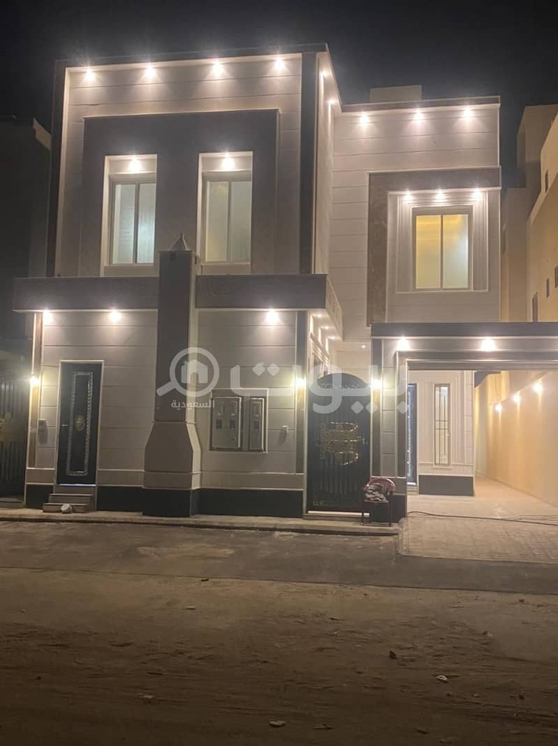 Villa with internal stairs and two apartments in Al Rimal neighborhood, east of Riyadh