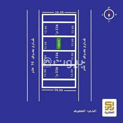 Residential Land for Sale in Riyadh, Riyadh Region - ارض للبيع في حي المصيف