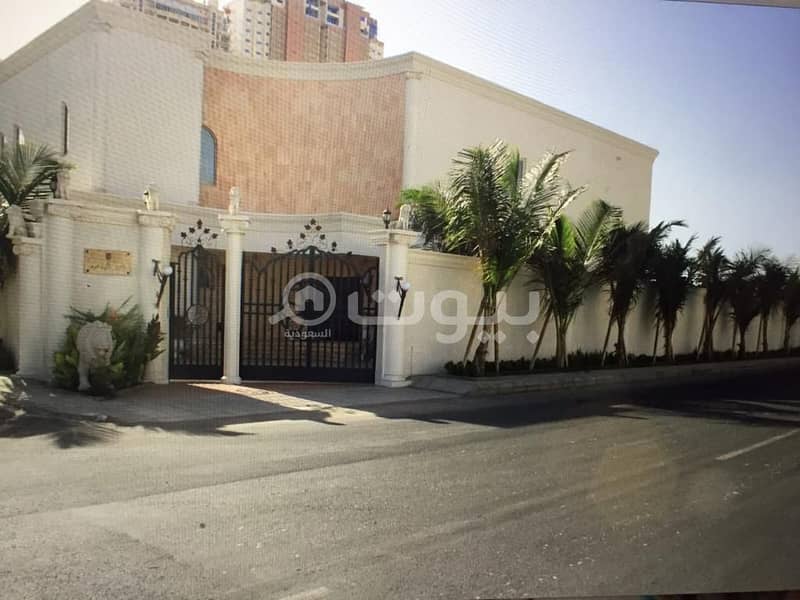 Luxurious palace for rent in Al Shati district, north of Jeddah
