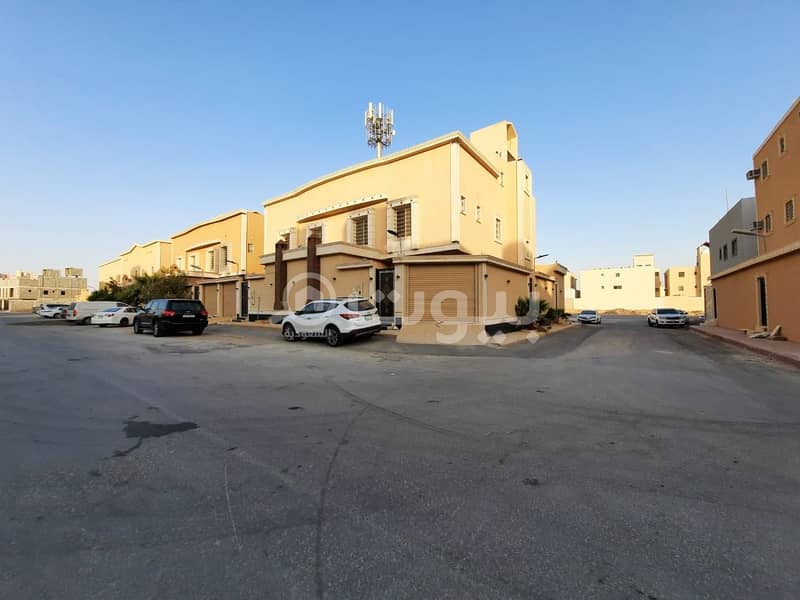 For sale a duplex villa on two streets in Dhahrat Laban district, west of Riyadh