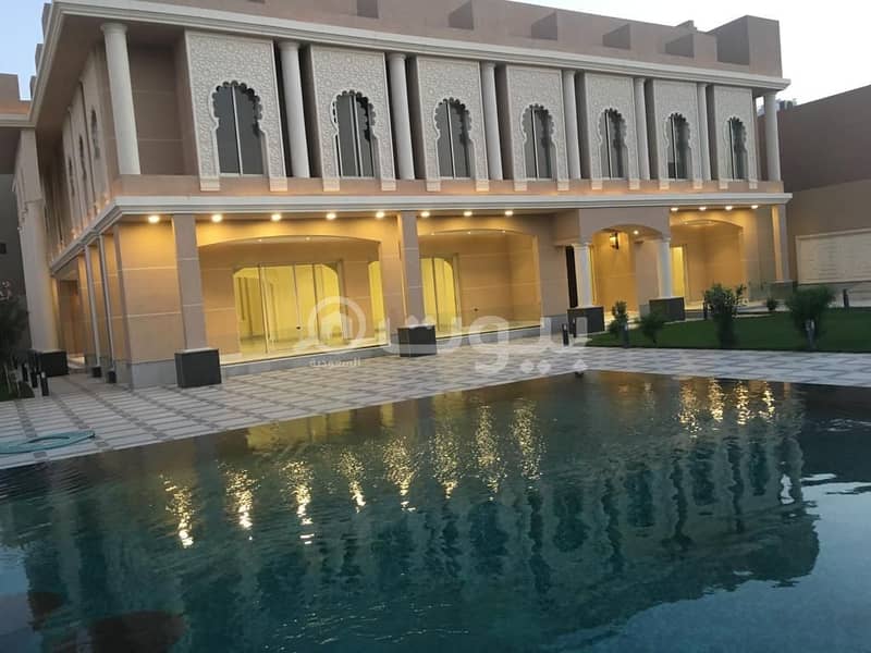 Palace for sale in Al-Malqa neighborhood in the hills of Riyadh, north of Riyadh