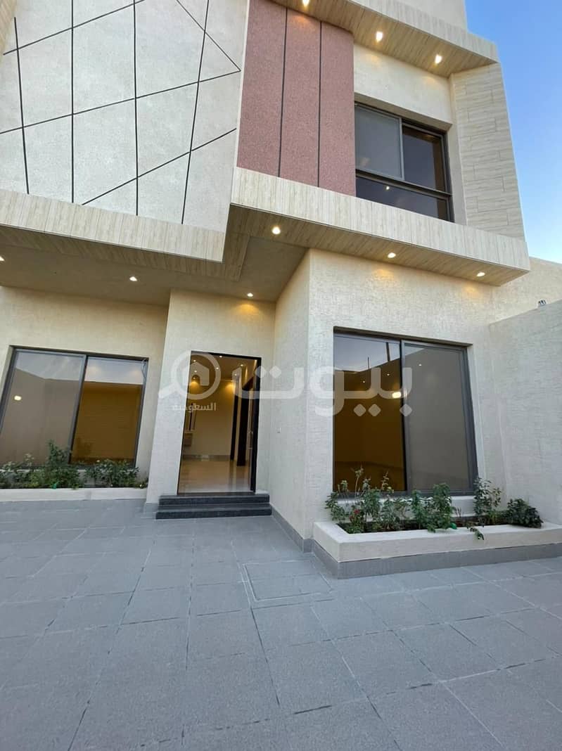 Internal Staircase New Classic Villa For Sale In Al Malqa, North Riyadh