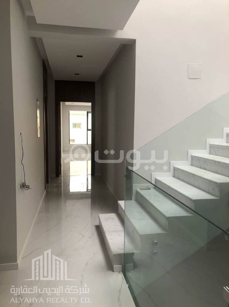 For sale villa staircase hall in Al-Yasmin, north of Riyadh