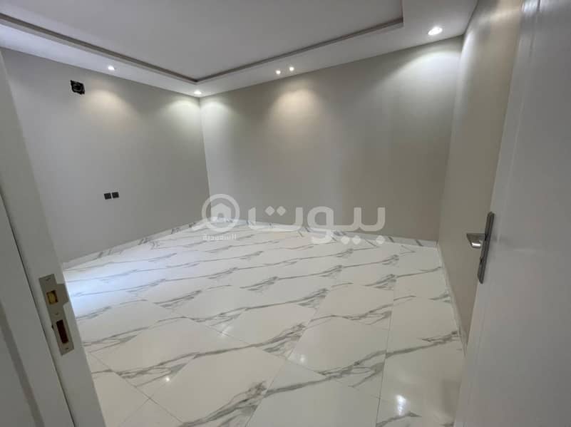 Family apartment with a roof for rent in Al Narjis, North of Riyadh