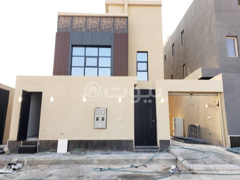 Villa with internal stairs for sale in Al-Arid district, north of Riyadh
