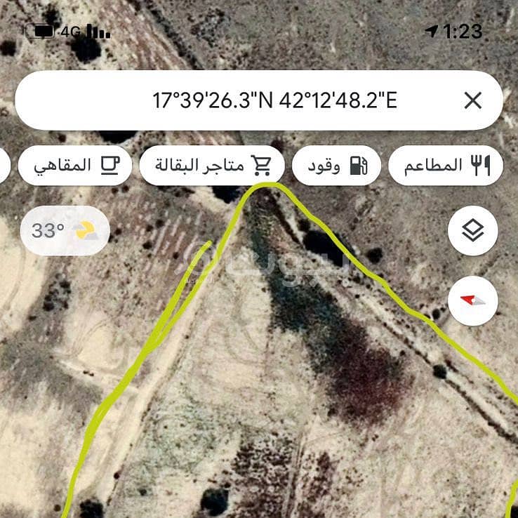 ارض للبيع في المنشبة محافظة الدرب
