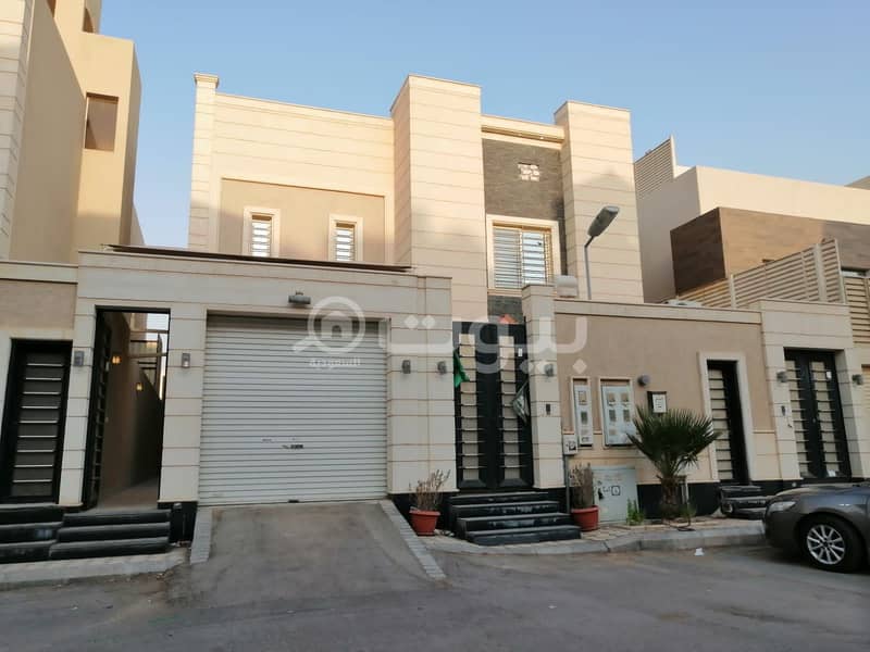 Villa with internal stairs for rent in Qurtubah, East Riyadh