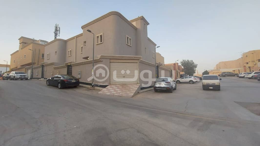 Duplex corner villa for sale in Al Rawdah district, east of Riyadh