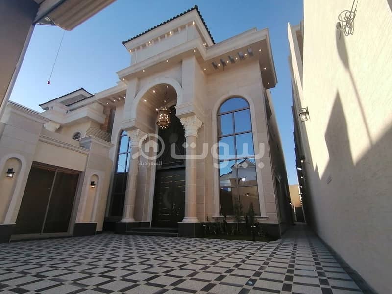 For sale villa with internal stairs in Al Malqa north of Riyadh