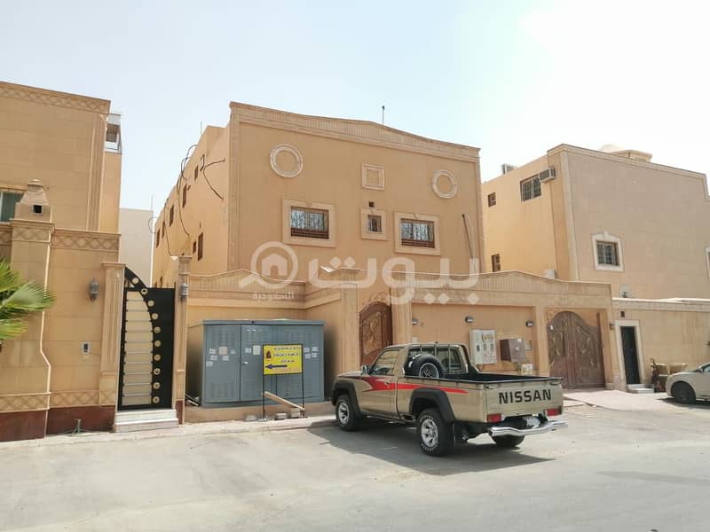 For sale a villa and 4 apartments in Qurtubah, east of Riyadh