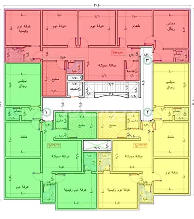 2 Bedroom Flat for Sale in Jeddah, Western Region - For sale apartments under construction in Al Rayyan Al Sultan scheme, east of Riyadh