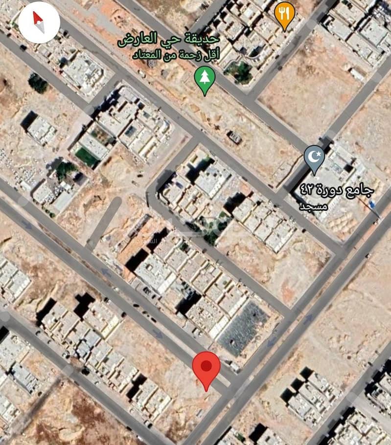 Commercial land for sale, in Al-Arid district, north of Riyadh