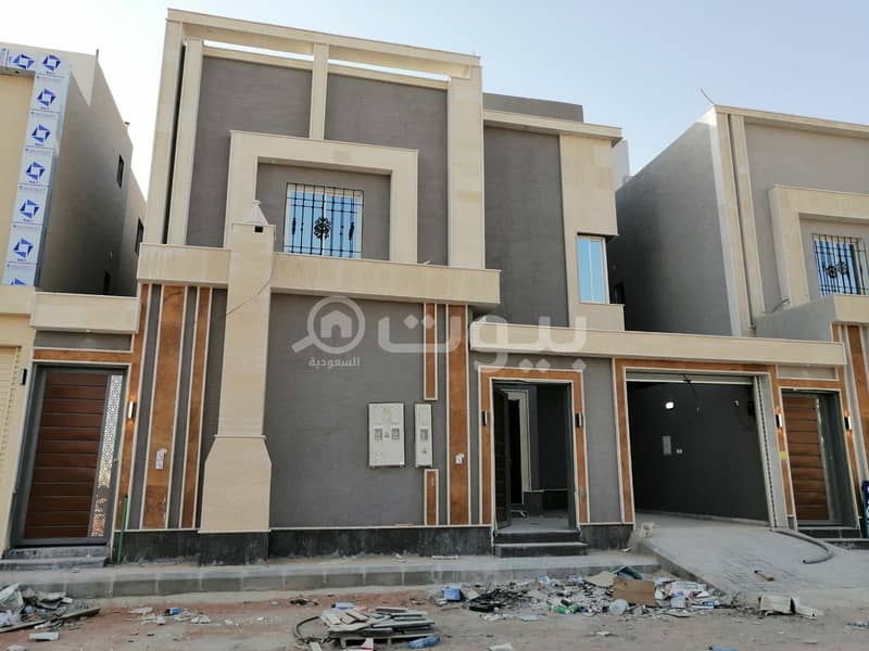Villa with internal stairs with 2 apartments for sale in Al Janadriyah, Riyadh