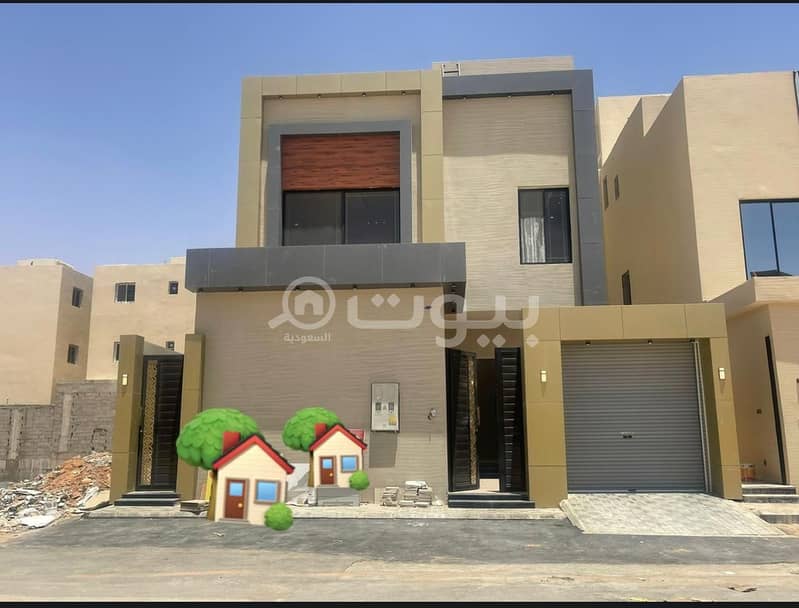 Stairs villa and apartment for sale in Al-Rimal neighborhood, east of Riyadh