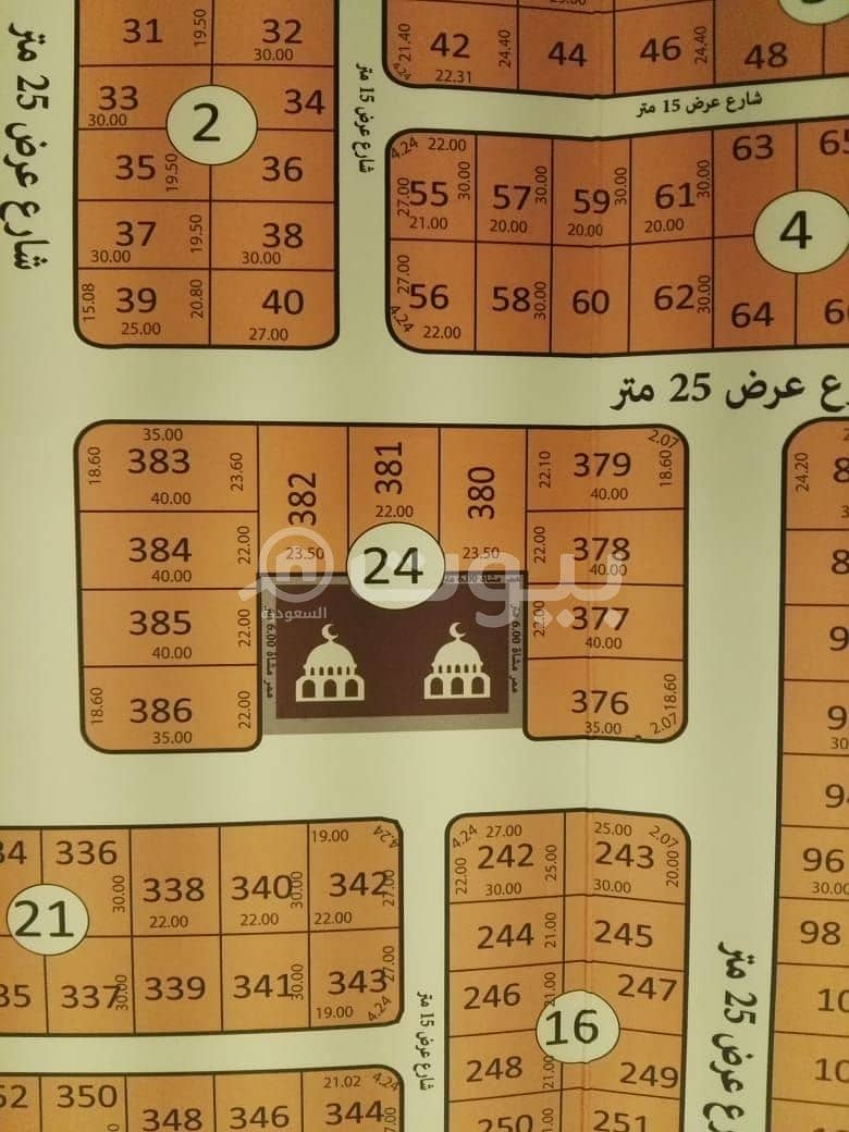للبيع 5 أراضي سكنية في الشراع، شمال جدة