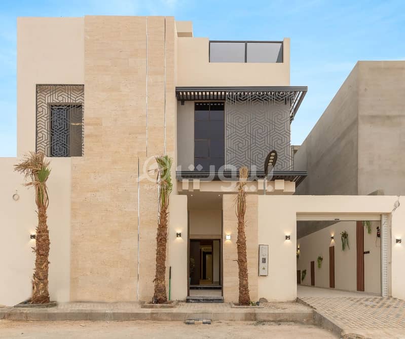 For sale a modern villa with a swimming pool in Al Mahdiyah district, west of Riyadh