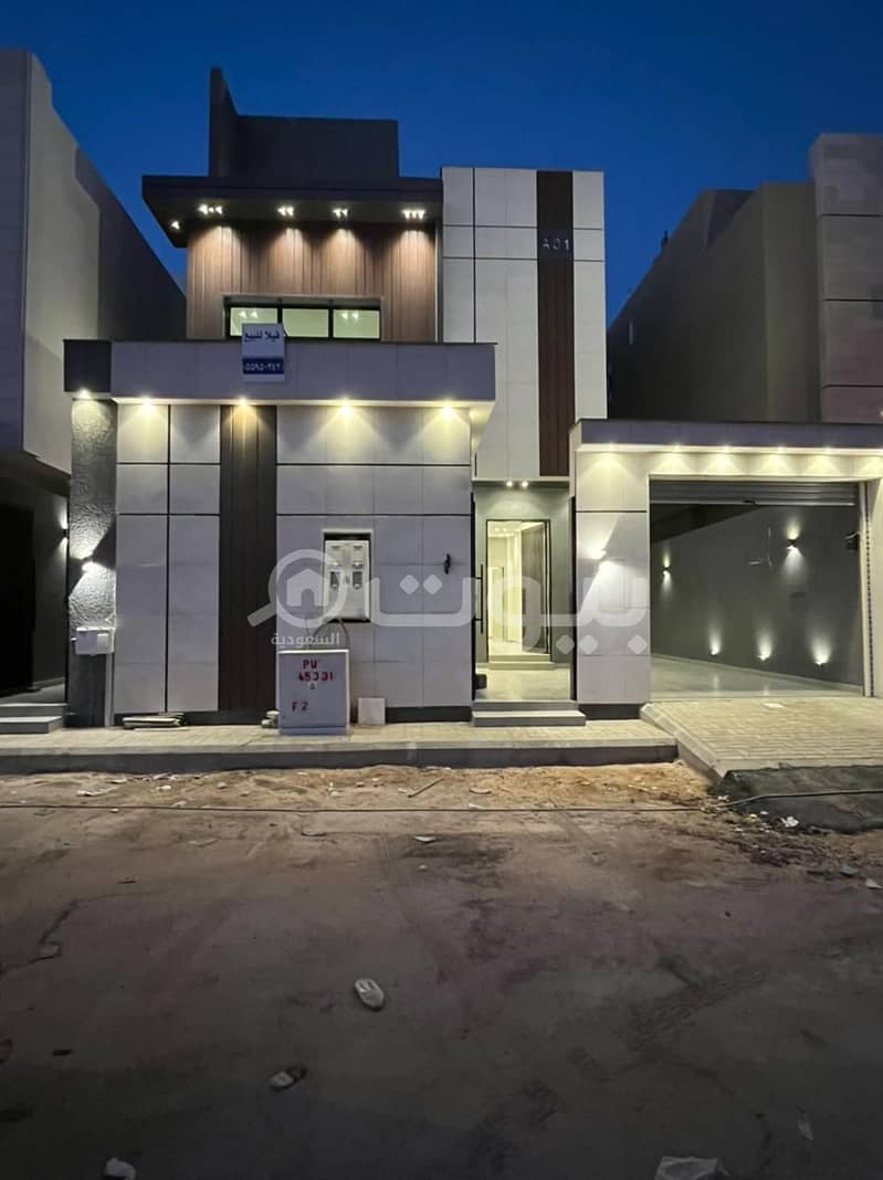 Modern Villa with an apartment for sale in Al Nahdah District, East of Riyadh