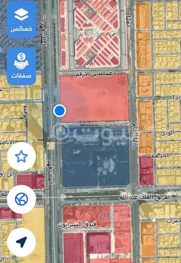 أرض تجارية للبيع في حي العليا، شمال الرياض