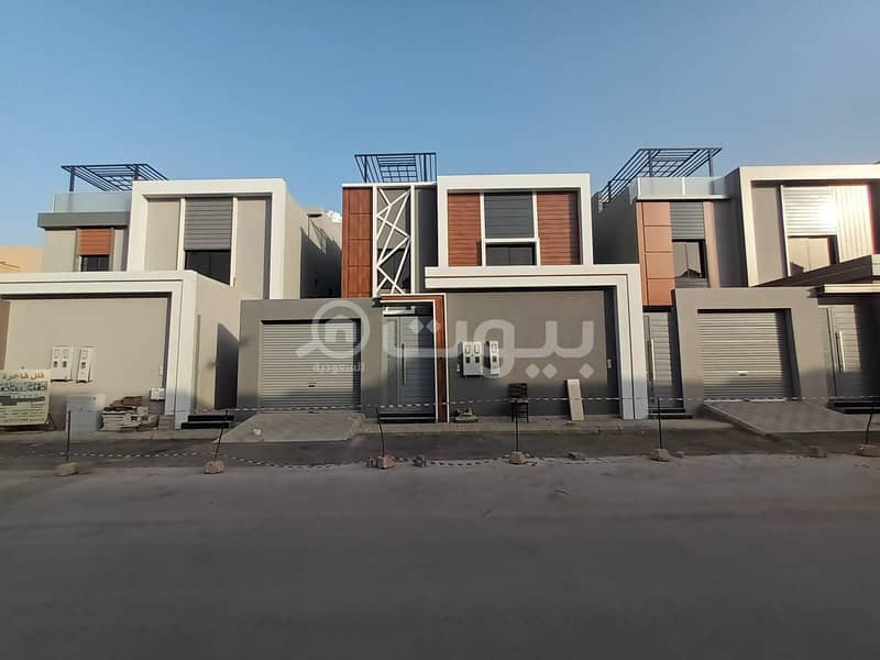 Villa corner staircase hall with two apartments for sale in Qurtubah district, east of Riyadh