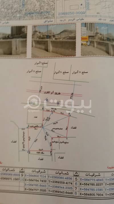 Commercial Land for Sale in Makkah, Western Region - Commercial land for sale in Al Tandabawi, Makkah