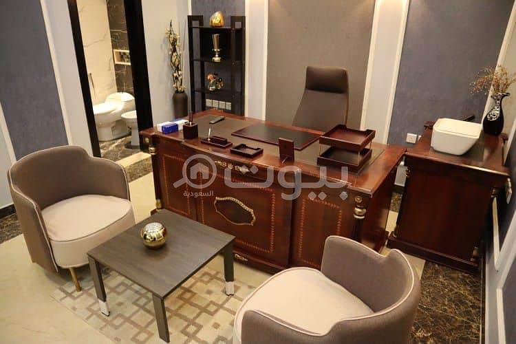 Offices for daily, monthly and annual rent in Al Olaya district, north of Riyadh