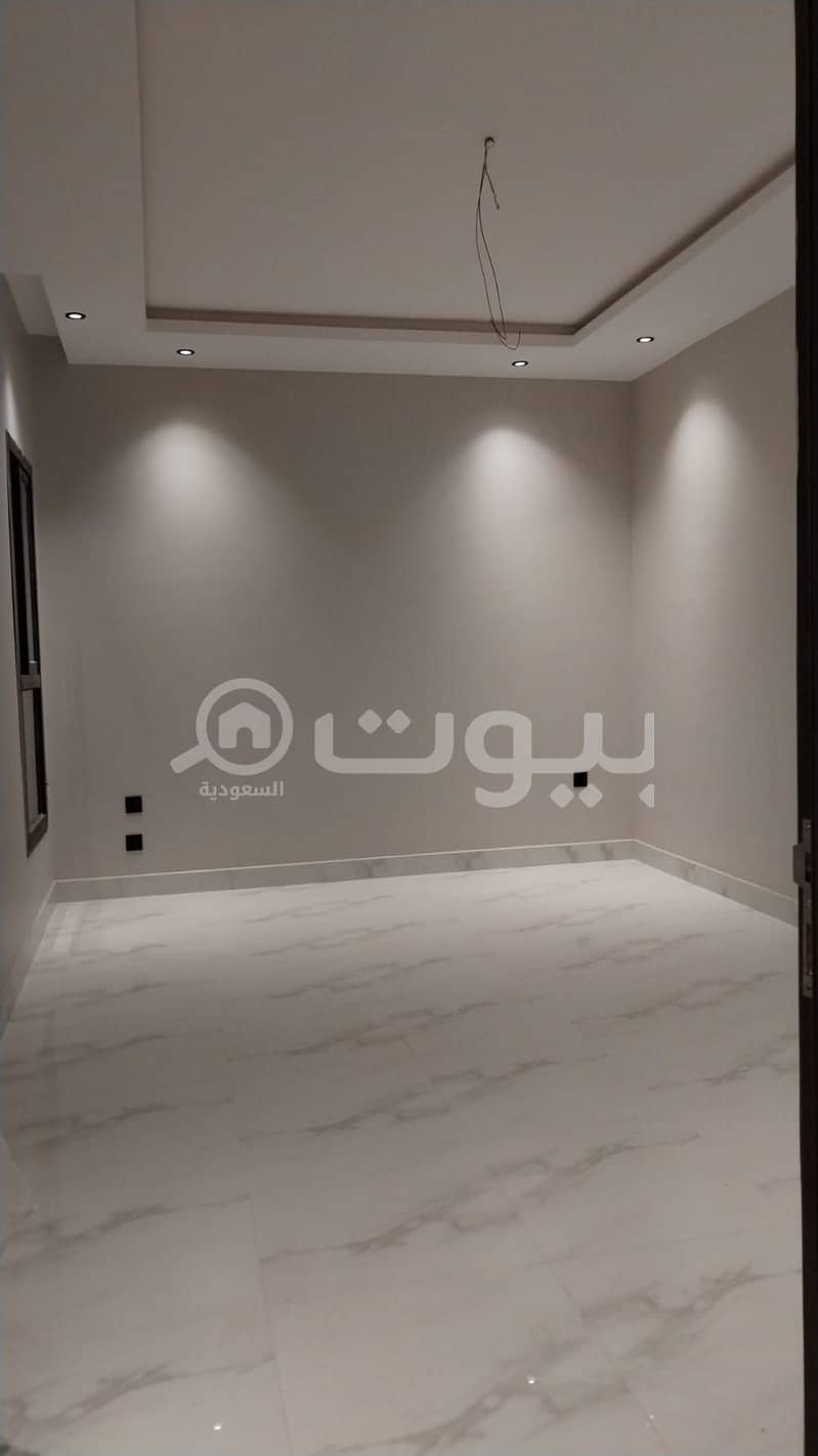 شقة فاخرة للبيع بعكاظ جنوب الرياض | مشروع نماء ريزيدنس الدور الأرضي