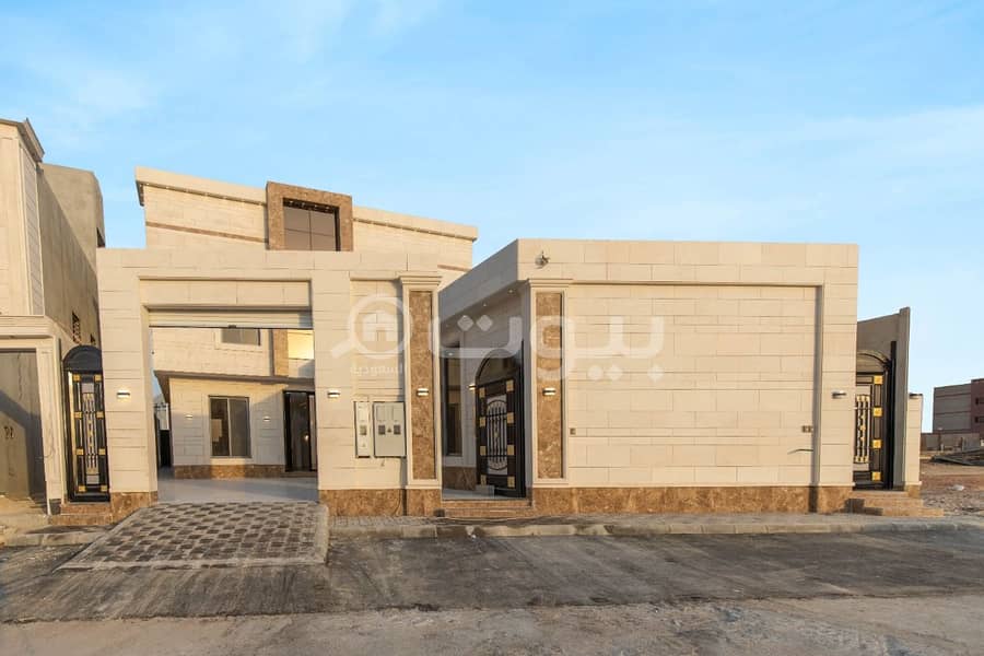 Villa with internal stairs with two apartments for sale in Al-Bayan district, east of Riyadh