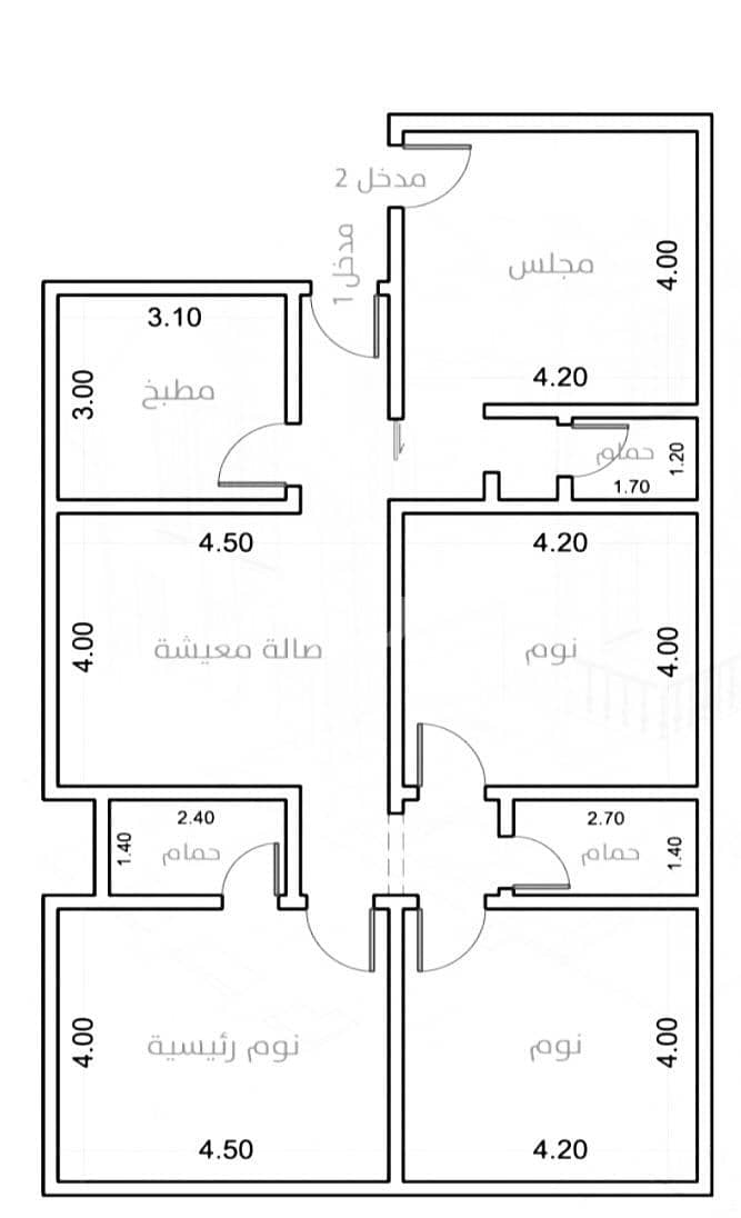 شقة تمليك ٤غرف في حي الواحة مخطط سندس