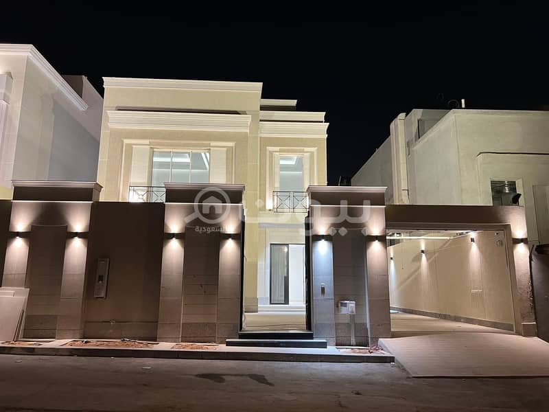 Villa with internal stairs for sale in Al-Malqa district, north of Riyadh