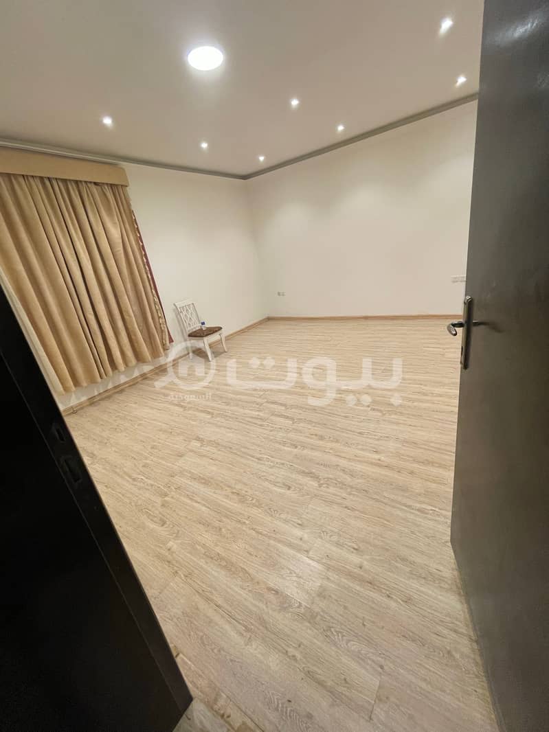 Apartment with a roof for rent in Al Narjis, North of Riyadh