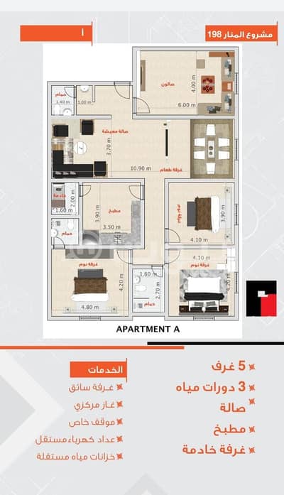 4 Bedroom Apartment for Sale in Jeddah, Western Region - Luxurious apartments for sale in Al Manar, North Jeddah