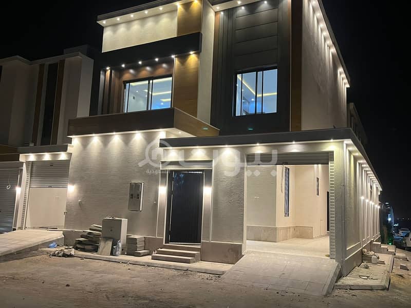 Corner villa with internal stairs for sale in Al Rimal, East Riyadh