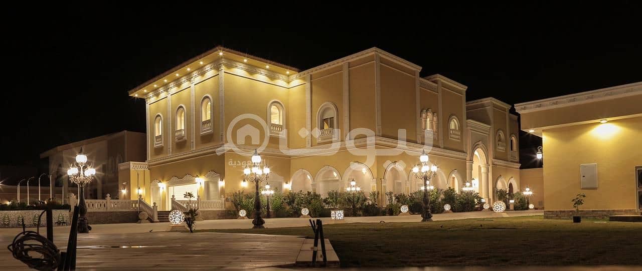 قصر فاخر مع ملحق ومسبح للبيع في الخزامى، غرب الرياض