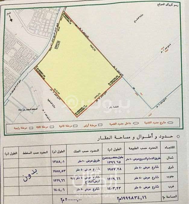 ارض خام للبيع علي طريق الدمام حي الشرق مدينه الرياض، شرق الرياض | إعلان رقم 2165