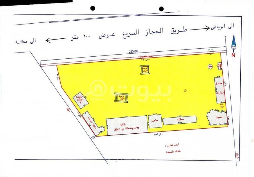 محطة للبيع المزاحميه، منطقة الرياض | إعلان رقم 906