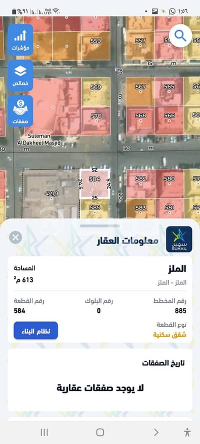 ارض تجارية  للبيع في الرياض، منطقة الرياض - ارض للبيع حي الملز
