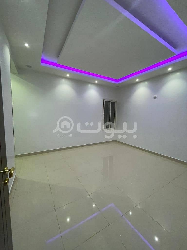 للايجار شقة مع سطح عمارة 1، بحي العارض، شمال الرياض