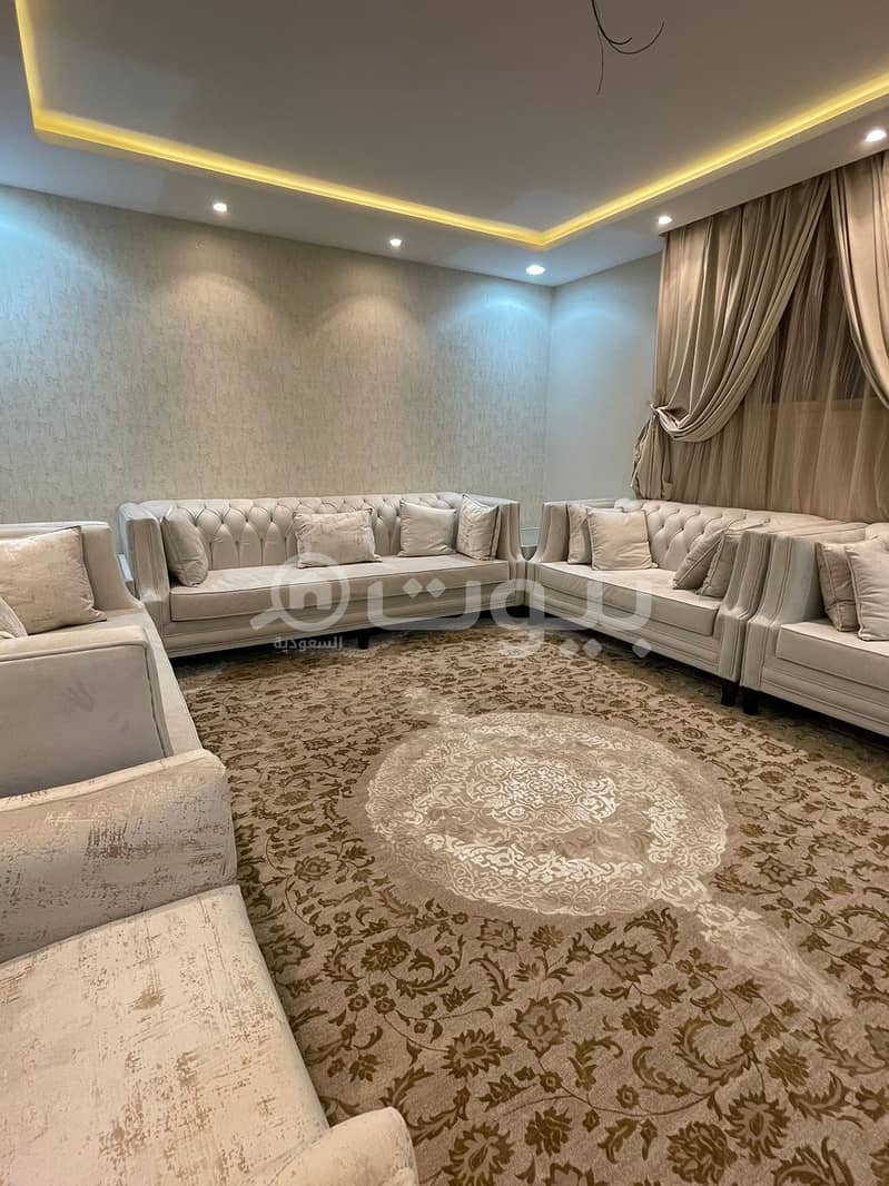 للايجار شقة مؤثثة شهرياً او سنوياً، بحي قرطبة شرق الرياض