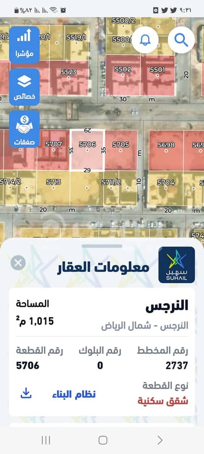 ارض تجارية  للبيع في الرياض، منطقة الرياض - حى النرجس