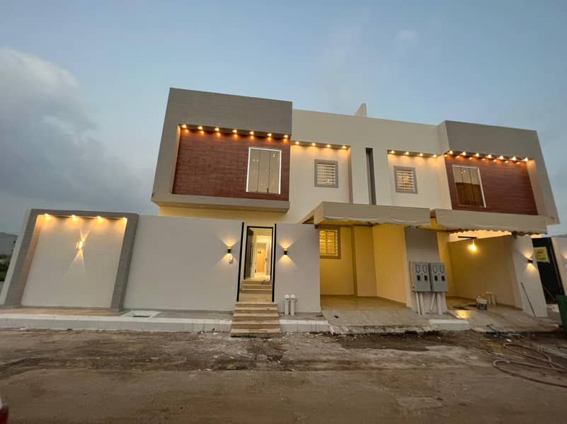 Contiguous villa + annex for sale in western Al-Heila distrit, Muhayil Asir