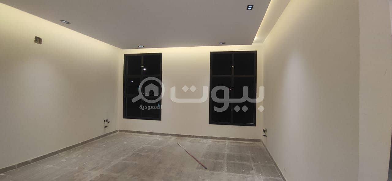 Luxury duplex villa with only internal stairs for sale in Al-Yarmuk district, east of Riyadh