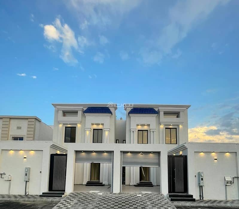 Semi-attached villa + annex for sale in Al Aqiq, Al Khobar